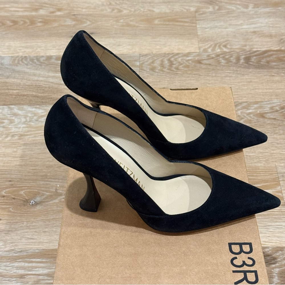 New! Stuart Weitzman XCurve 100 Pumps Black Size: 8.5M, MSRP $475 - Picture 7 of 11